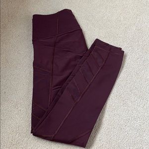Maroon Athleta leggings